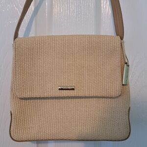 Nine West Straw-Textured Handbag